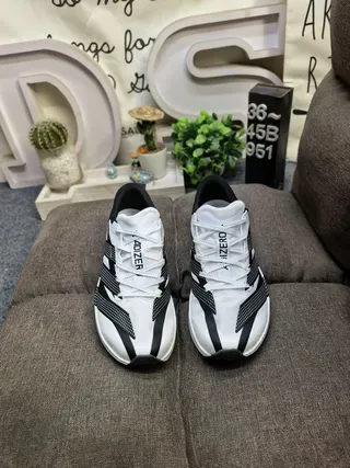 Adidas Adizero Adios 10 White Black Lifestyle Sneakers 10