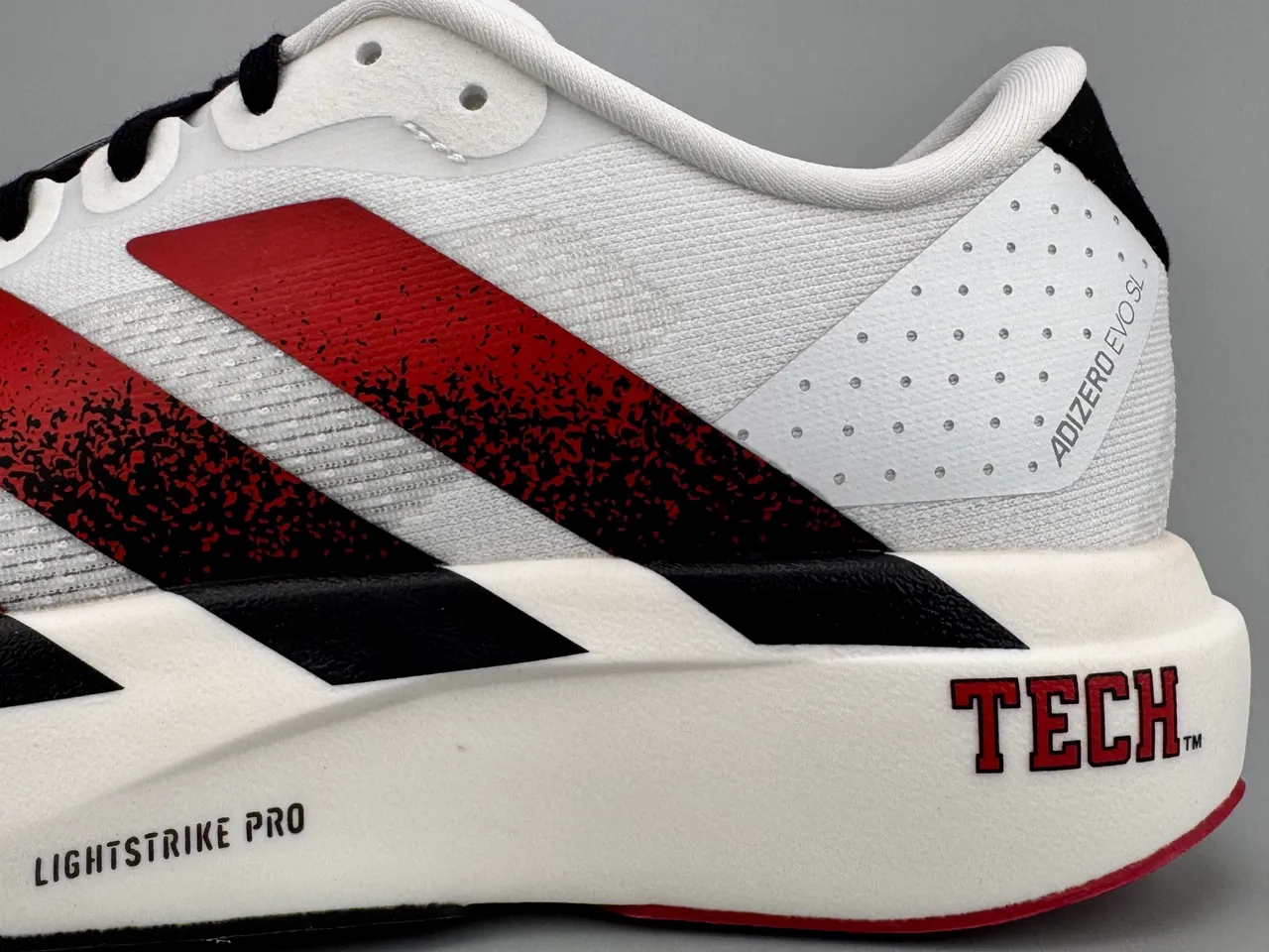 Adidas Adizero Evo.SL Tênis Running Branco Vermelho Preto 5