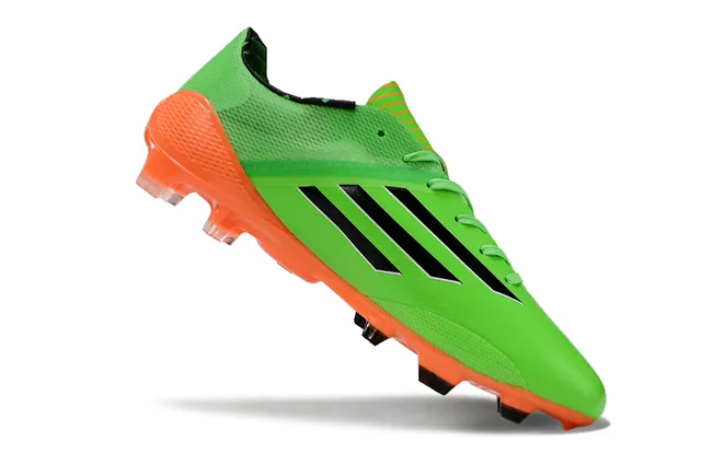 Adidas adizero সবুজ নারঙ্গি লো-কাট হালকা ফার্ম-গ্রাউন্ড ফুটবল জুতা 2