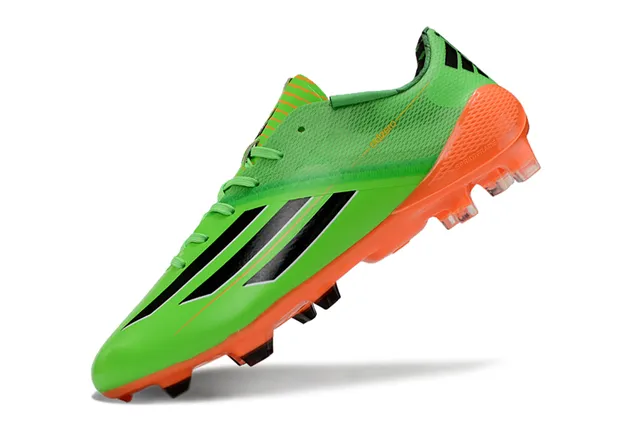 Adidas adizero সবুজ নারঙ্গি লো-কাট হালকা ফার্ম-গ্রাউন্ড ফুটবল জুতা 3
