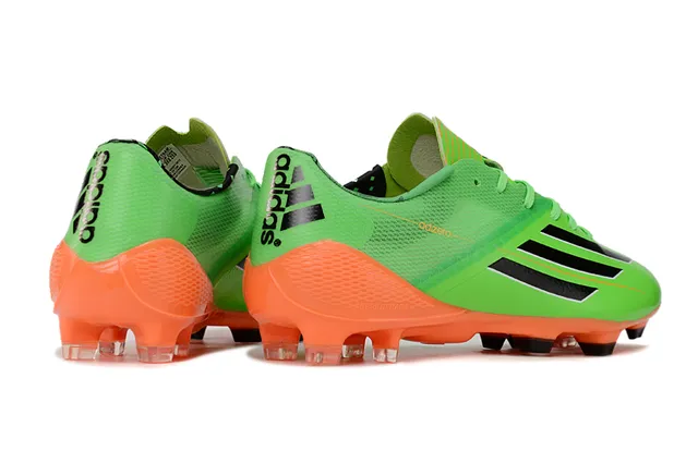 Adidas adizero সবুজ নারঙ্গি লো-কাট হালকা ফার্ম-গ্রাউন্ড ফুটবল জুতা 5