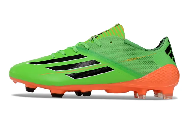Adidas adizero সবুজ নারঙ্গি লো-কাট হালকা ফার্ম-গ্রাউন্ড ফুটবল জুতা 7