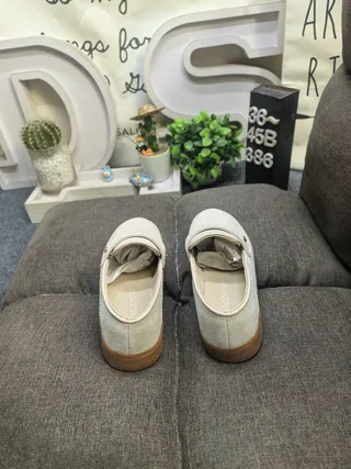Adidas Beige Brown Suede Upper Strap Closure Loafer 8
