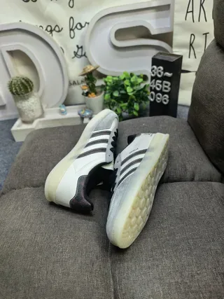 Adidas Beige Gray Low-Top Canvas Upper Lifestyle Sneakers 6