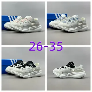 Adidas Beige Pink Thick Platform Sole Dual Strap Closure Sneakers