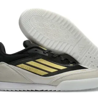 Adidas Black Gold Low-Top Indoor Soccer Shoes