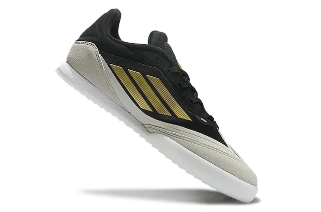 Adidas Black Gold Low-Top Indoor Soccer Shoes 2