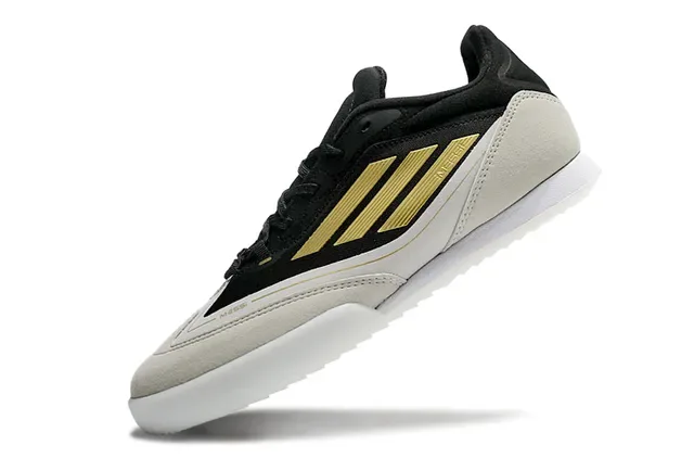 Adidas Black Gold Low-Top Indoor Soccer Shoes 3