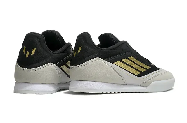 Adidas Black Gold Low-Top Indoor Soccer Shoes 5