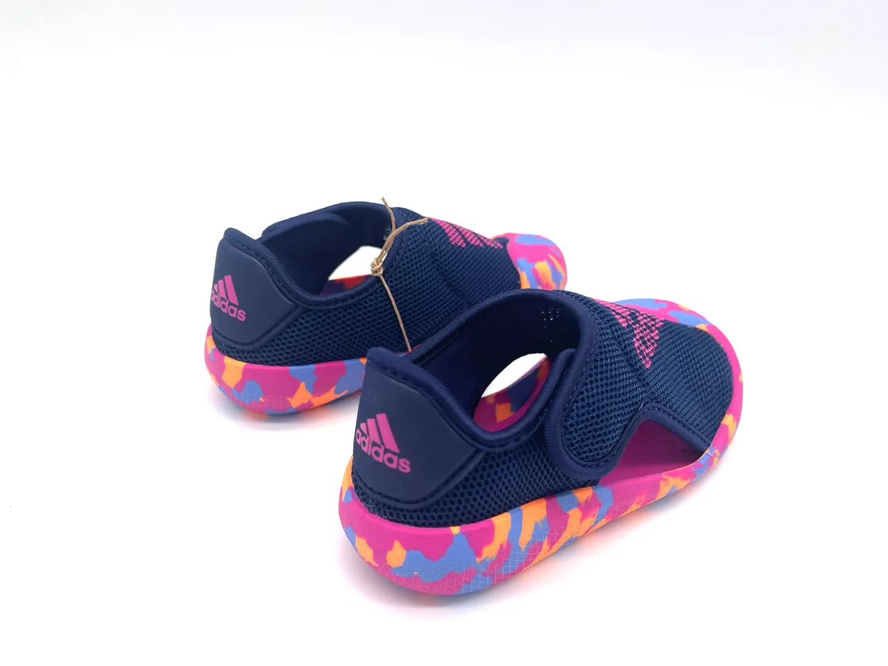 Adidas Noir Vert Maille Supérieure Semelle Camouflage Sandales Décontractées 8