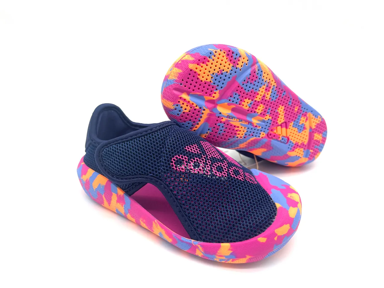 Adidas Noir Vert Maille Supérieure Semelle Camouflage Sandales Décontractées 9