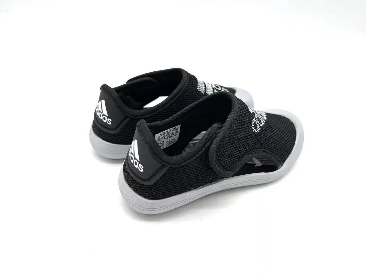 Adidas Black Red Laceless Slip-On Mesh Upper Sneakers 21