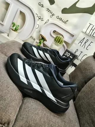 Adidas Black White Low-Profile Racing-Inspired Lifestyle Sneakers 7