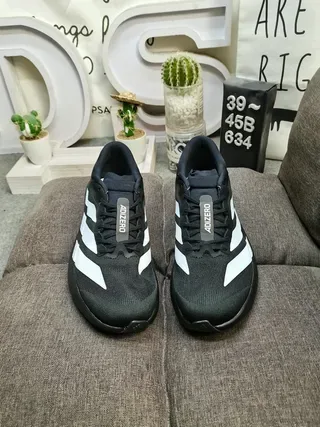 Adidas Black White Low-Profile Racing-Inspired Lifestyle Sneakers 10