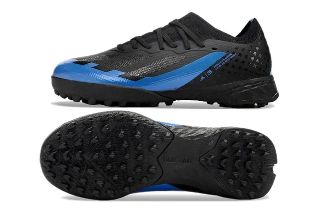 Adidas Chaussures de Football Bleu et Rose Low-Cut Upper Synthétique Clous Coniques Gazon Synthétique 16