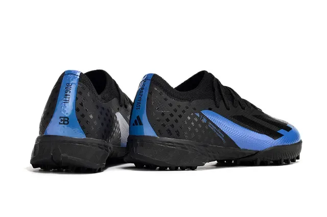 Adidas Chaussures de Football Bleu et Rose Low-Cut Upper Synthétique Clous Coniques Gazon Synthétique 20