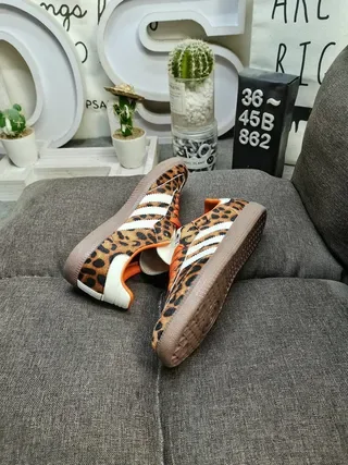 Adidas Chaussures Lifestyle Marron Orange Imprimé Léopard Tige Acentos 6