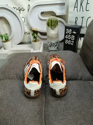 Adidas Chaussures Lifestyle Marron Orange Imprimé Léopard Tige Acentos 8