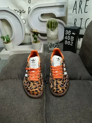 Adidas Chaussures Lifestyle Marron Orange Imprimé Léopard Tige Acentos 10