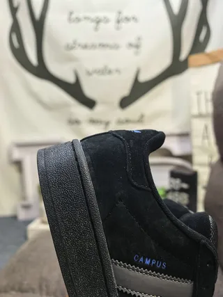 Adidas Campus Black Suede Lifestyle Sneakers 3