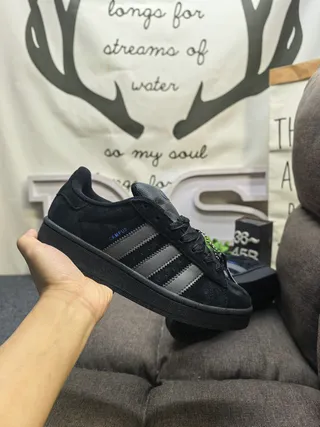 Adidas Campus Black Suede Lifestyle Sneakers 5