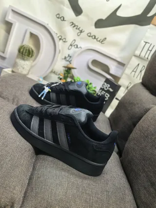 Adidas Campus Black Suede Lifestyle Sneakers 7