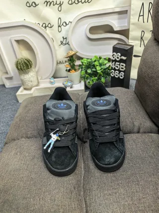 Adidas Campus Black Suede Lifestyle Sneakers 10