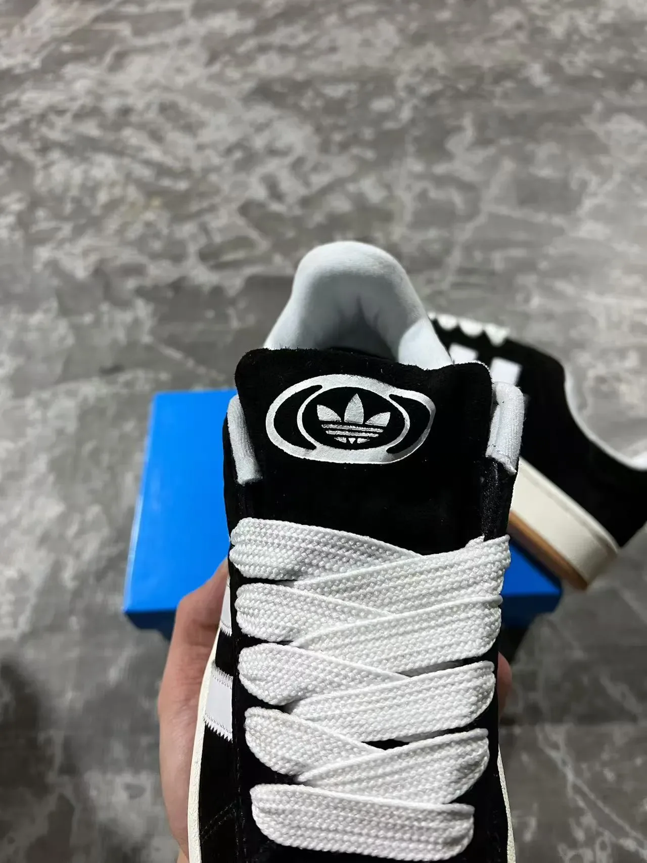 Adidas Campus Black Suede White Gum Lifestyle Sneakers 4