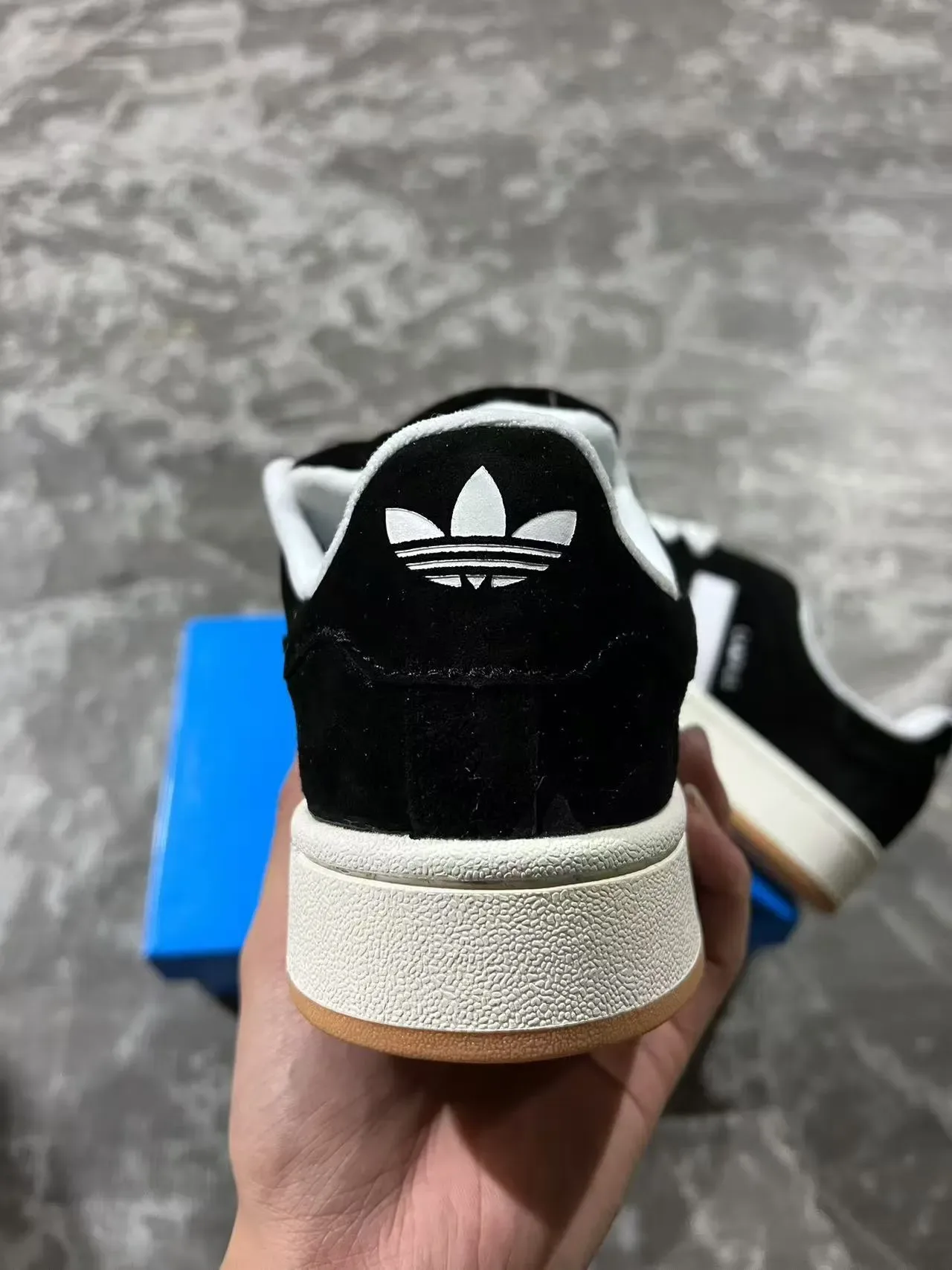 Adidas Campus Black Suede White Gum Lifestyle Sneakers 8