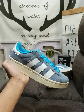 Adidas Campus Taupe and Dark Green Lifestyle Sneakers 24