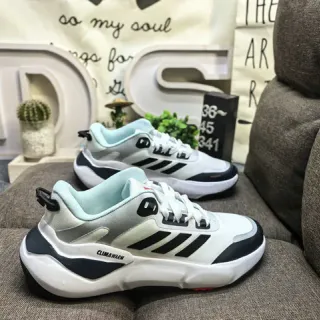 Adidas ClimaWarm White Blue Chunky Midsole Layered Upper Lifestyle Sneakers