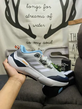 Adidas ClimaWarm White Blue Chunky Midsole Layered Upper Lifestyle Sneakers 15