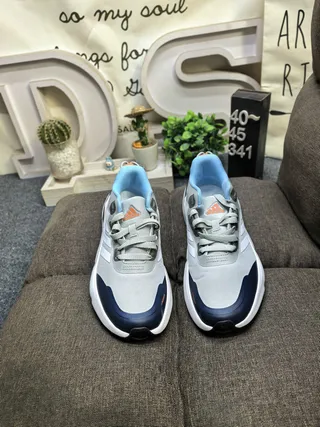 Adidas ClimaWarm White Blue Chunky Midsole Layered Upper Lifestyle Sneakers 20
