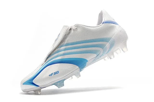 Adidas F50 Rouge Blanc Haut Synthétique Brillant Lacets Asymétriques Terrain Ferme Chaussures de Football 4