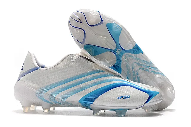 Adidas F50 Rouge Blanc Haut Synthétique Brillant Lacets Asymétriques Terrain Ferme Chaussures de Football 9