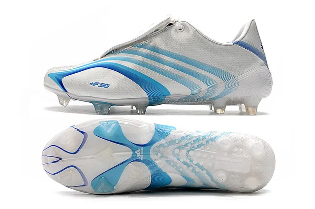 Adidas F50 Rouge Blanc Haut Synthétique Brillant Lacets Asymétriques Terrain Ferme Chaussures de Football 10