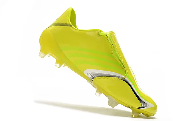 Adidas F50 Rouge Blanc Haut Synthétique Brillant Lacets Asymétriques Terrain Ferme Chaussures de Football 22