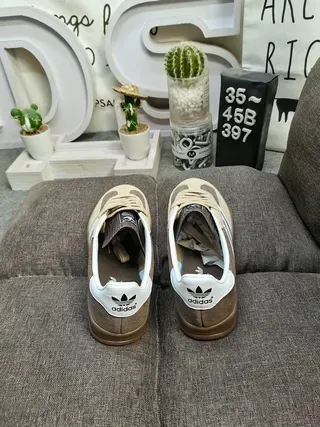 Adidas Gazelle Brown Beige White Gum Lifestyle Sneakers 8