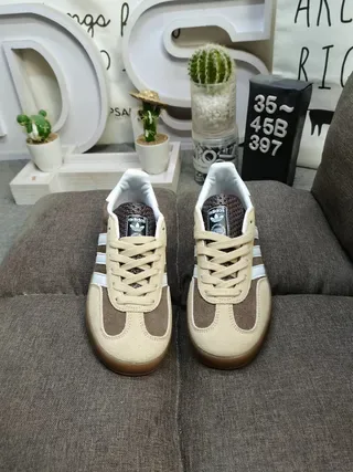 Adidas Gazelle Brown Beige White Gum Lifestyle Sneakers 10
