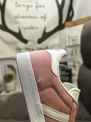 Adidas Gazelle Dusty Pink Suede Lifestyle Sneakers 3