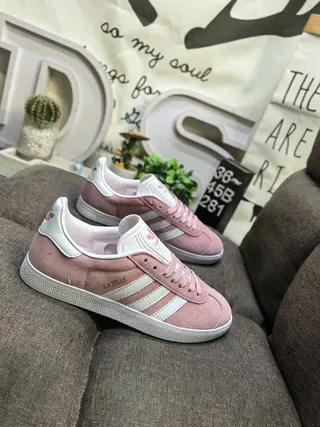 Adidas Gazelle Dusty Pink Suede Lifestyle Sneakers 9