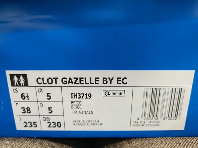 Adidas Gazelle Off-White and Gray Lifestyle Sneakers 2