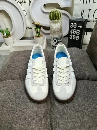 Adidas Gazelle Off-White and Gray Lifestyle Sneakers 10