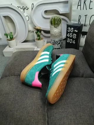 Adidas Gazelle Olive Green Suede Lifestyle Sneakers 16