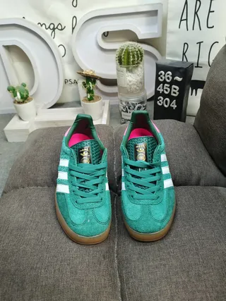 Adidas Gazelle Olive Green Suede Lifestyle Sneakers 20