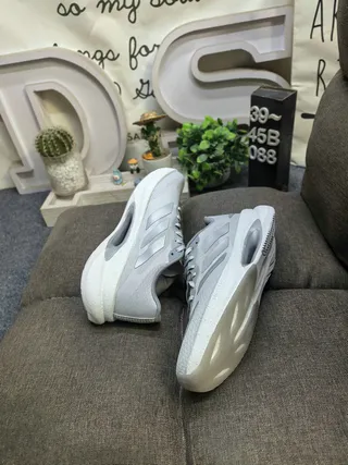 Adidas Gray Mesh Three-Stripe Lifestyle Sneakers 6