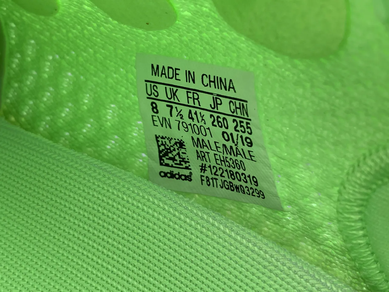 Adidas Green Beige Knit Upper Ribbed Translucent Sole Lifestyle Sneakers 2