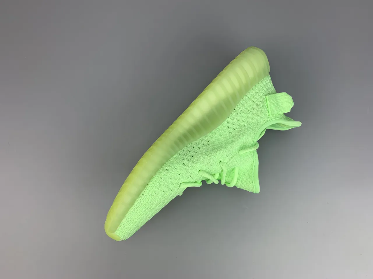 Adidas Green Beige Knit Upper Ribbed Translucent Sole Lifestyle Sneakers 10