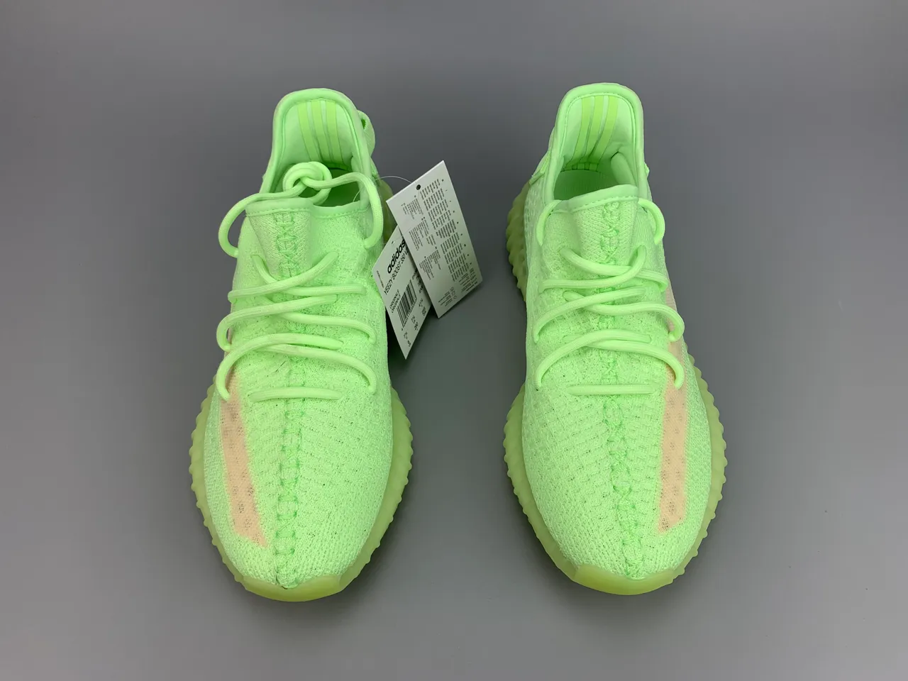Adidas Green Beige Knit Upper Ribbed Translucent Sole Lifestyle Sneakers 11