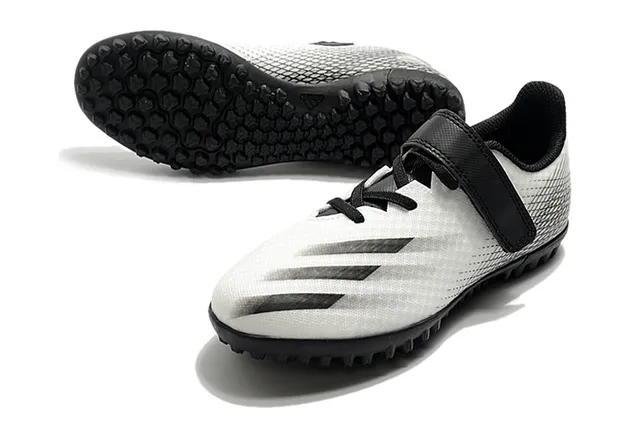 Adidas Verde Roxo Baixo Corte Superior Sintético Solado Hexagonal Sapatos de Futebol Turf 17